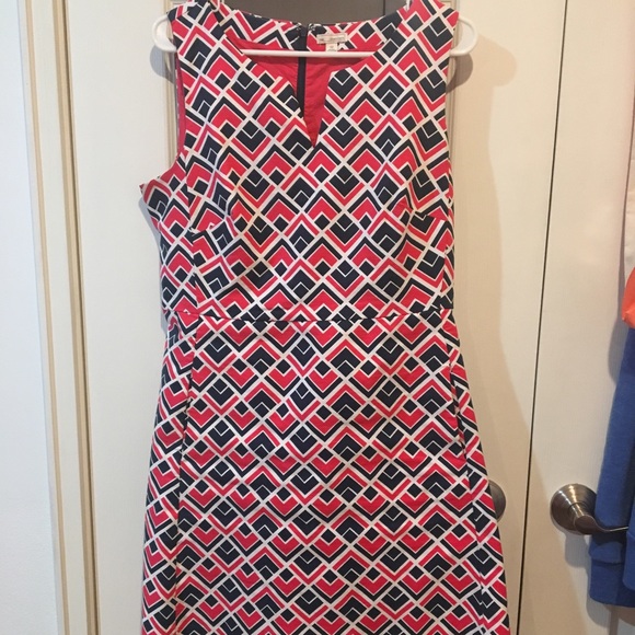 GAP Marcy Dobby Geometric Dress - Picture 1 of 5